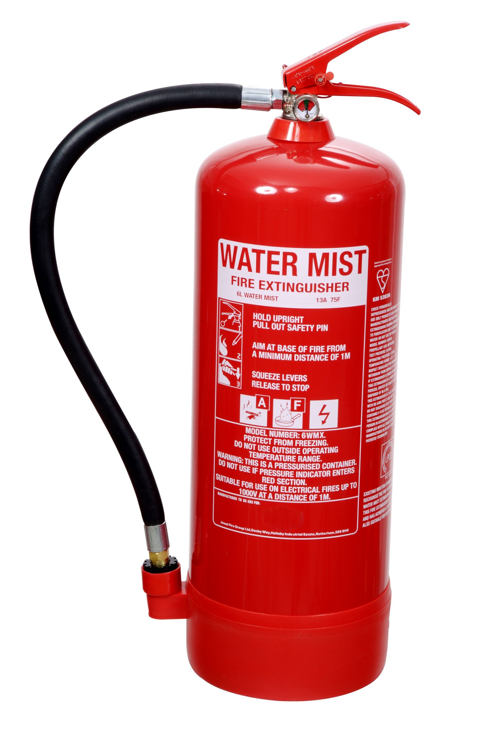 6ltr Water Mist Fire Extinguisher