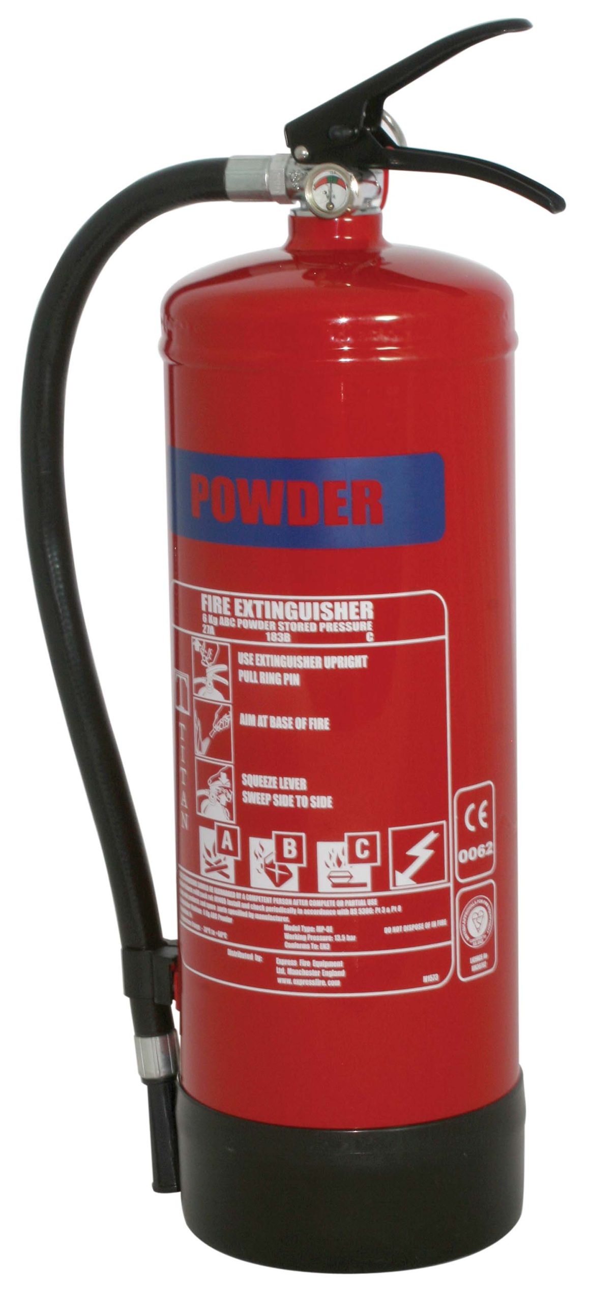 TITAN Kitemarked 6kg Powder Fire Extinguisher