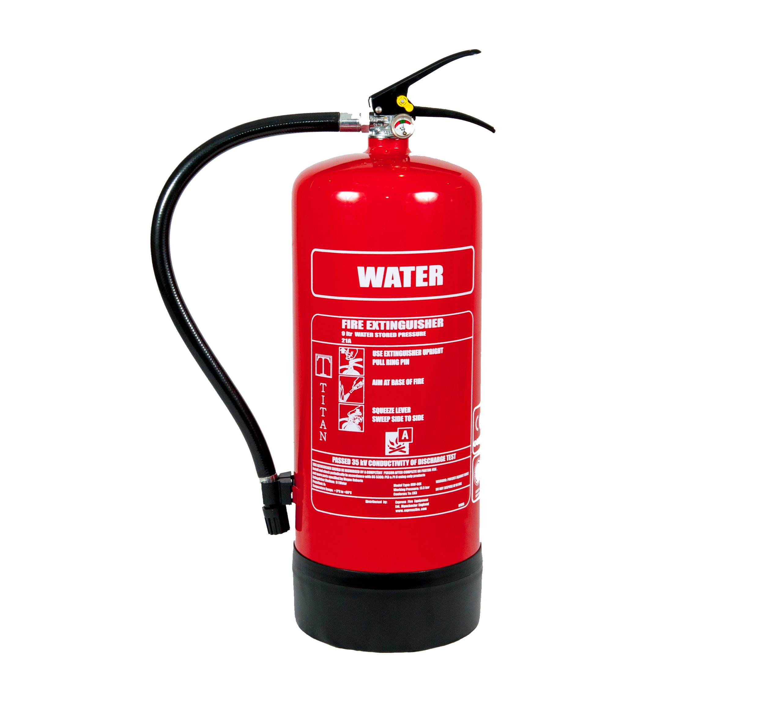 TITAN Kitemarked 9ltr Water Fire Extinguisher