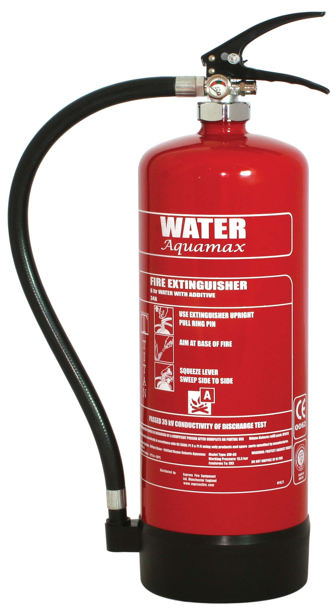 TITAN Kitemarked 6ltr Water Additive Fire Extinguisher