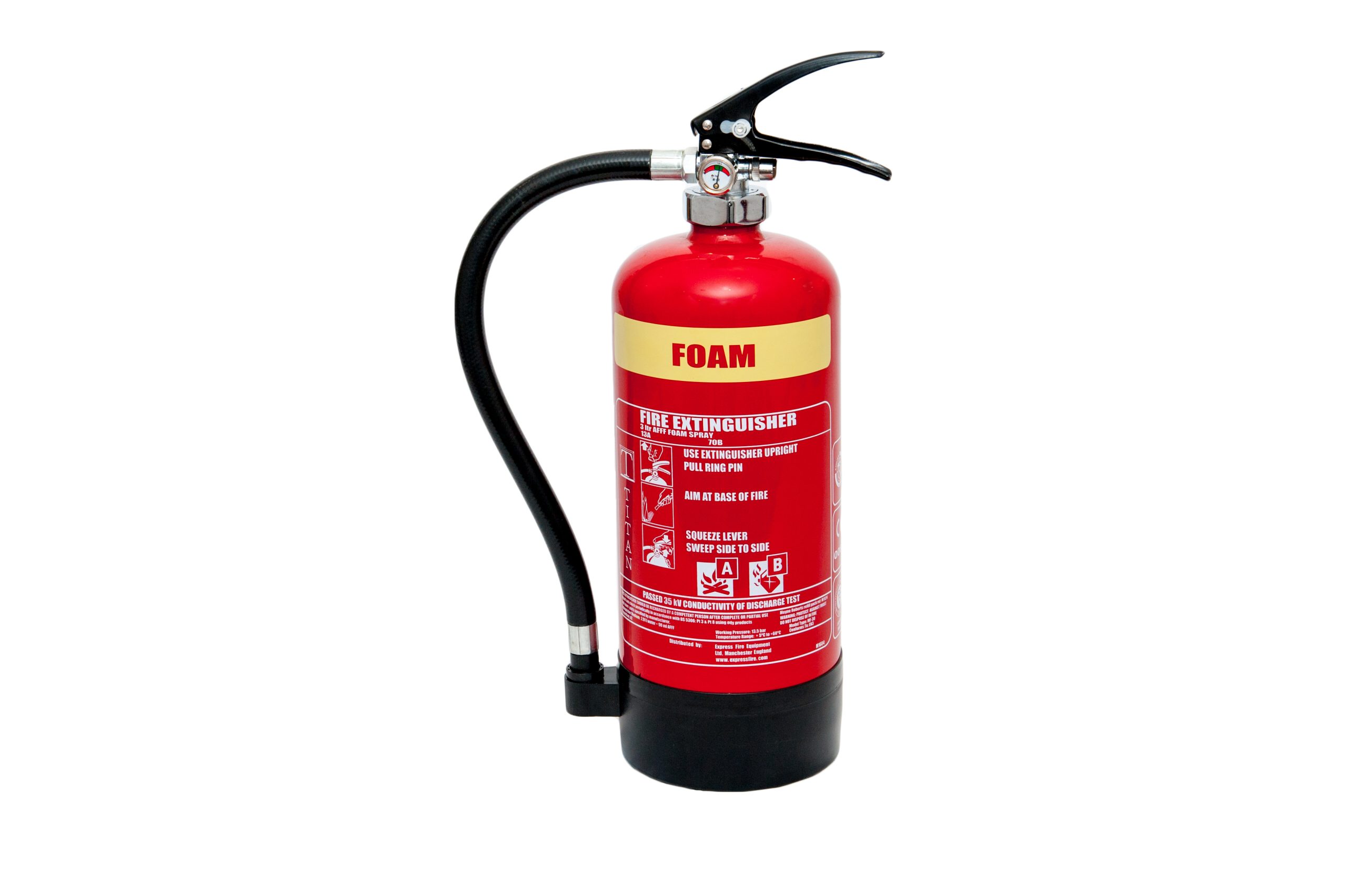 TITAN Kitemarked 3ltr AFFF Foam Fire Extinguisher