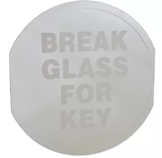 Spare Plastic Glass for Break Glass Key Box