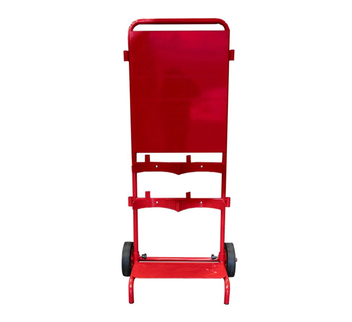 Flat pack fire extinguisher trolley