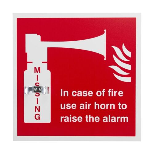 Emergency Air Horn Safety Sign