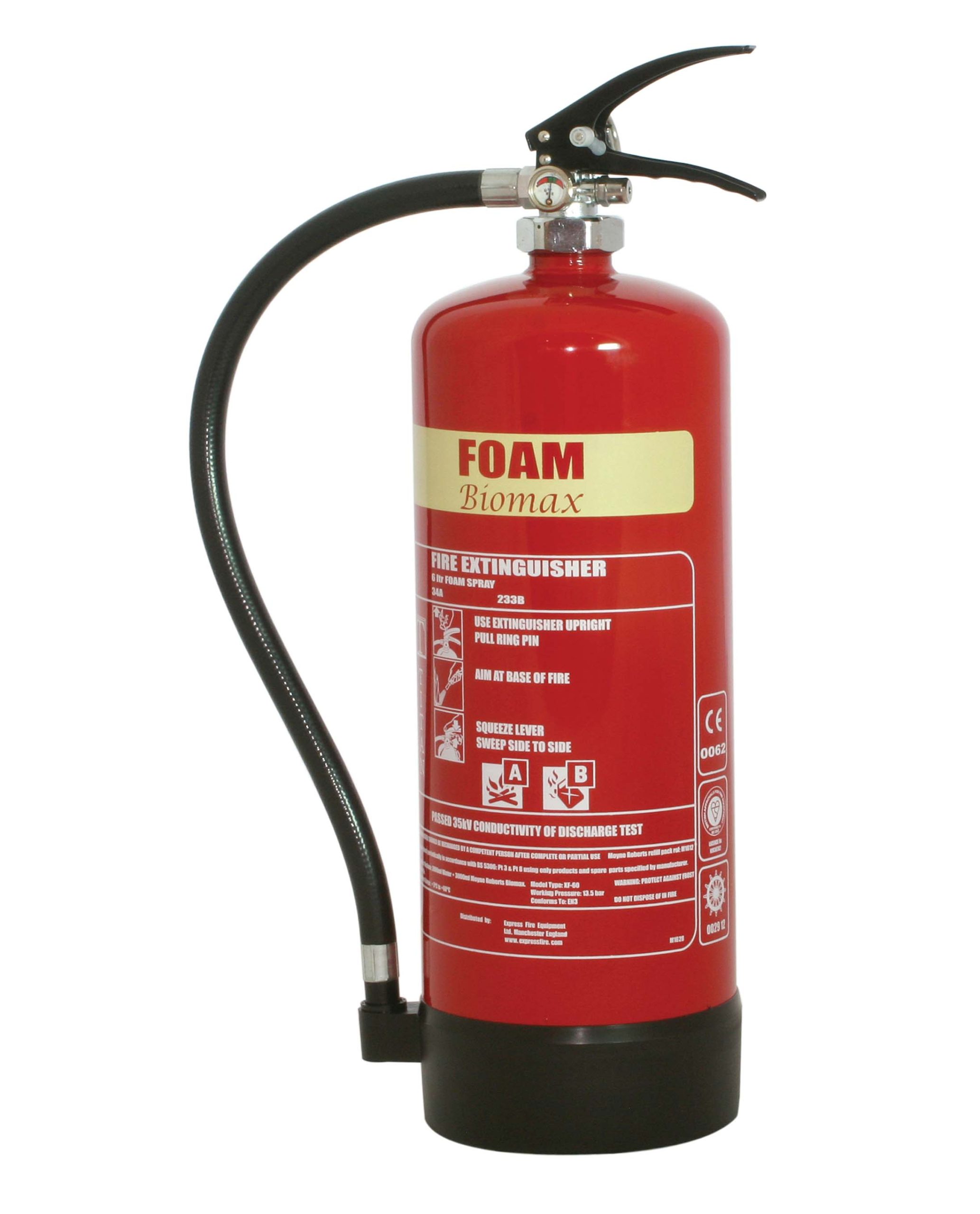 TITAN Kitemarked 6ltr Biomax Foam Fire Extinguisher