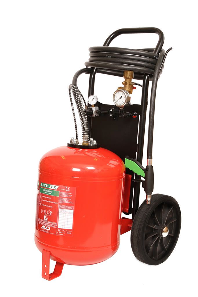 25ltr Lith-ex Fire Extinguisher Trolley Unit